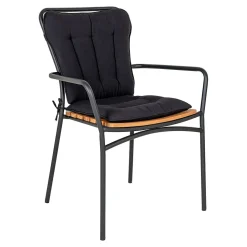 Coussin Cleveland Noir - Ensemble de 4 pour Chaises