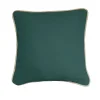 COUSSIN COTON RECYCLE PIPING JUTE VERT EMERAUDE 40X40