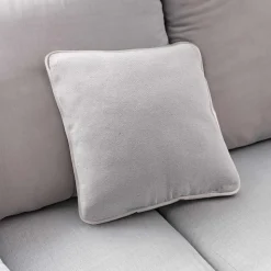 Coussin d'ameublement à chevrons (45x45 cm - Beige)