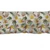 Coussin de banc déperlant feuillage multicouleurs L.120 x l.42 x ep.4cm Ornami