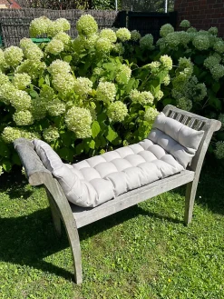 Coussin de banc gris L.120 x l.42 x ep.4 cm Ornami