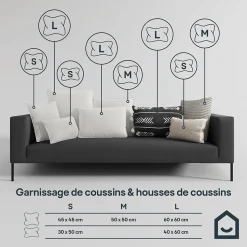 Coussin de garnissage Grus L.50 x l.50cm GoodHome