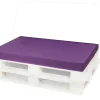 Coussin de palette 120x50x10cm assise, coussin de palette Violet, coussin de mobilier de jardin, coussin de jardin
