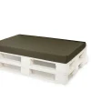 Coussin de palette 120x40x10cm assise, coussin de palette Vert, coussin de mobilier de jardin, coussin de jardin