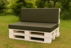 Coussin de palette 120x40x10cm assise, coussin de palette Vert, coussin de mobilier de jardin, coussin de jardin