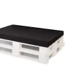 Coussin de palette 120x60x10cm assise, coussin de palette Noir, coussin de mobilier de jardin, coussin de jardin