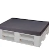 Coussin de palette 120x50x10cm assise, coussin de palette Anthracite, coussin de mobilier de jardin, coussin de jardin