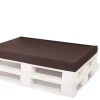 Coussin de palette 120x50x10cm assise, coussin de palette Marron, coussin de mobilier de jardin, coussin de jardin