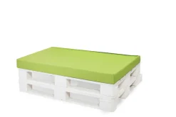 Coussin de palette 120x40x10cm assise, coussin de palette Citron vert, coussin de mobilier de jardin, coussin de jardin