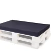 Coussin de palette 120x60x10cm assise, coussin de palette Bleu, coussin de mobilier de jardin, coussin de jardin