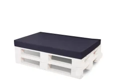 Coussin de palette 120x60x10cm assise, coussin de palette Bleu, coussin de mobilier de jardin, coussin de jardin