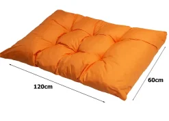 Coussin de palette 120x60cm coussin d'assise coussin de jardin confortable coussin de jardin Coussin de palette Orange