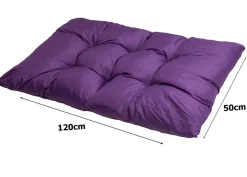 Coussin de palette 120x50cm Coussin d'assise coussin de jardin confortable Coussin de jardin Coussin de palette Violet