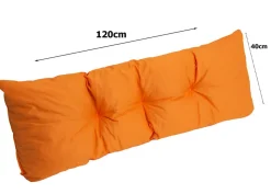 Coussin de palette 120x40cm coussin d'assise coussin de jardin confortable coussin de jardin Coussin de palette Orange