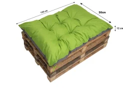 Coussin de palette 120x50cm, coussins de banc Citron vert, coussin extérieur/intérieur coussins de sol confortables