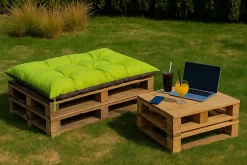 Coussin de palette 120x50cm, coussins de banc Citron vert, coussin extérieur/intérieur coussins de sol confortables