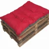 Coussin de palette 120x60cm, coussins de banc Rouge, coussin extérieur/intérieur coussins de sol confortables