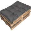 Coussin de palette 120x80cm, coussins de banc Anthracite, coussin extérieur/intérieur coussins de sol confortables