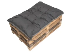 Coussin de palette 120x80cm, coussins de banc Anthracite, coussin extérieur/intérieur coussins de sol confortables