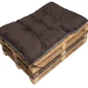 Coussin de palette 120x60cm, coussins de banc Marron, coussin extérieur/intérieur coussins de sol confortables