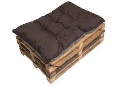 Coussin de palette 120x60cm, coussins de banc Marron, coussin extérieur/intérieur coussins de sol confortables