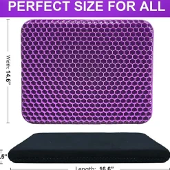 Coussin de siège en gel Violet Herzberg HG03169-PUR