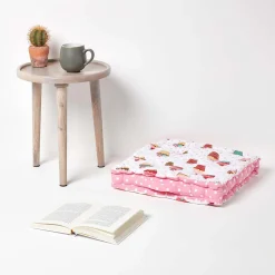 Coussin de sol - cupcakes - 50 x 50 cm - HOMESCAPES