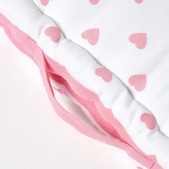 Coussin de sol - cœur rose - 40 x 40 cm - HOMESCAPES