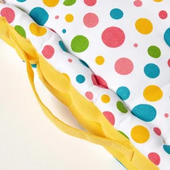 Coussin de sol - pois multicolores - 40 x 40 cm - HOMESCAPES