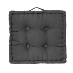 Coussin de sol 40 x 40 cm Horizon uni anthracite