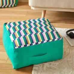 Coussin de sol Disso vert 48x48cm - Atmosphera