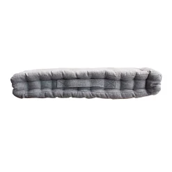 Coussin de sol en coton recyclé (40x40 cm - Gris clair)
