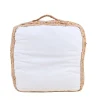 Coussin de sol en tissu et jute 40x40cm
