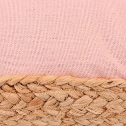 Coussin de sol en tissu et jute 40x40cm