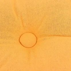 Coussin de sol en tissu jaune 40x40cm