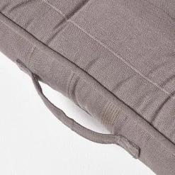 Coussin de sol gris - rajput tissé main - HOMESCAPES