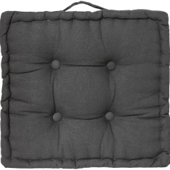 Coussin de sol gris foncé 40x40 cm - Atmosphera