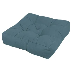 Coussin de sol Hiva bleu L.50 x l.50 x ep.10cm GoodHome