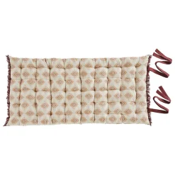 Coussin de sol Ikat jacquard lin 60x120cm - Atmosphera