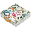 Coussin de sol imprimé à fleurs 45x45x10cm