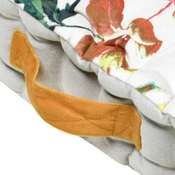 Coussin de sol imprimé à fleurs 45x45x10cm