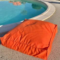 Coussin de sol inter / exter (71x71x35 cm - Orange)