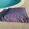 Coussin de sol inter / exter (71x71x35 cm - Violet aubergine)