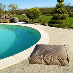 Coussin de sol inter / exter (71x71x35 cm - Taupe)