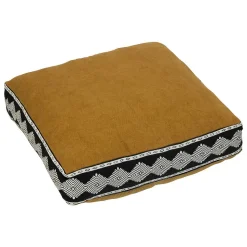 Coussin de sol Inuit dreams jaune ocre 48x14cm - Atmosphera