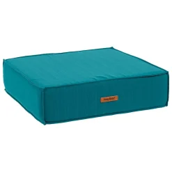 Coussin de sol Korai bleu canard 45x45cm en polyester - Hespéride