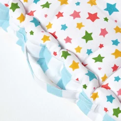 Coussin de sol multicolore - étoiles - 40 x 40 cm - HOMESCAPES