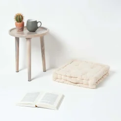 Coussin de sol naturel - rajput tissé main - HOMESCAPES