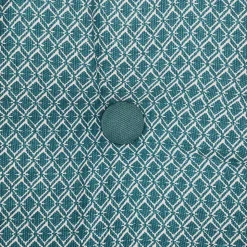 Coussin de sol Otto - coton - bleu canard 40x40 cm - Atmosphera