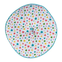 Coussin de sol rond pour enfants multicolore à  motif étoiless 43 cm - HOMESCAPES